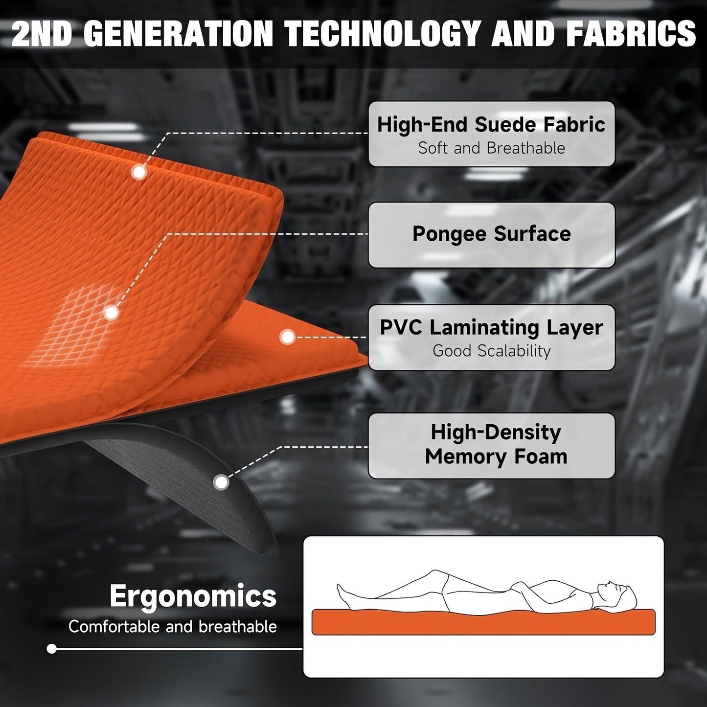 Self-Inflating Air Mattress, Memory Foam