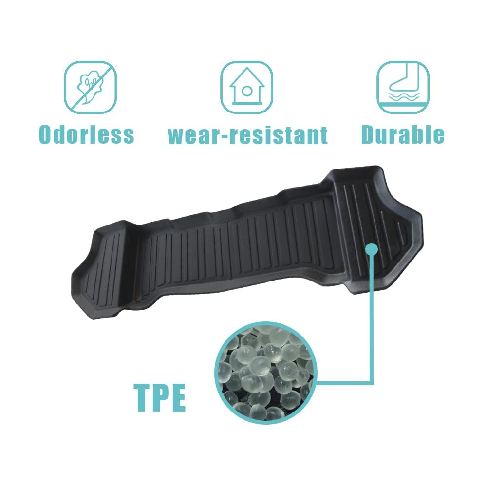 BestEvMod for Rivian R1S All Weather Trunk Mat Protection Accessories, 3D Cargo Liner TPE Material Compatible with Rivian R1S 2022-2025 2026 Interior Accessories