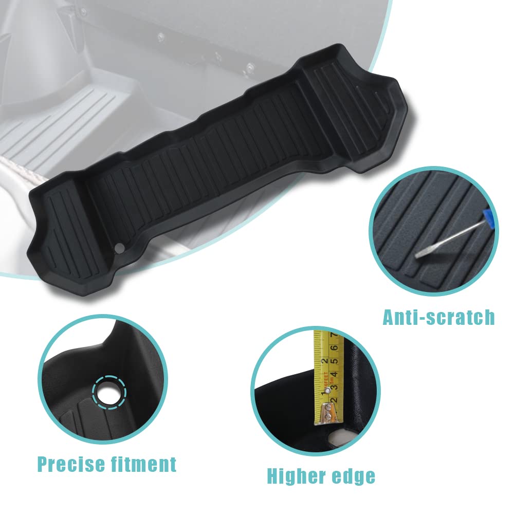 BestEvMod for Rivian R1S All Weather Trunk Mat Protection Accessories, 3D Cargo Liner TPE Material Compatible with Rivian R1S 2022-2025 2026 Interior Accessories