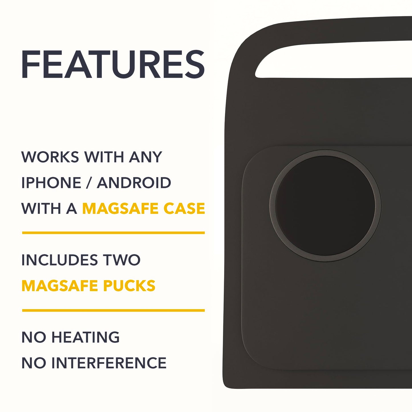 TWRAPS Dual Wireless Phone Charger for Rivian R1S & R1T, Magnetic Charging Pad, Compatible with MagSafe Cases & iPhone 17 Pro Max, 2021-2026 Center Console Mount Dock Accessories (Dark Ashwood Skin)