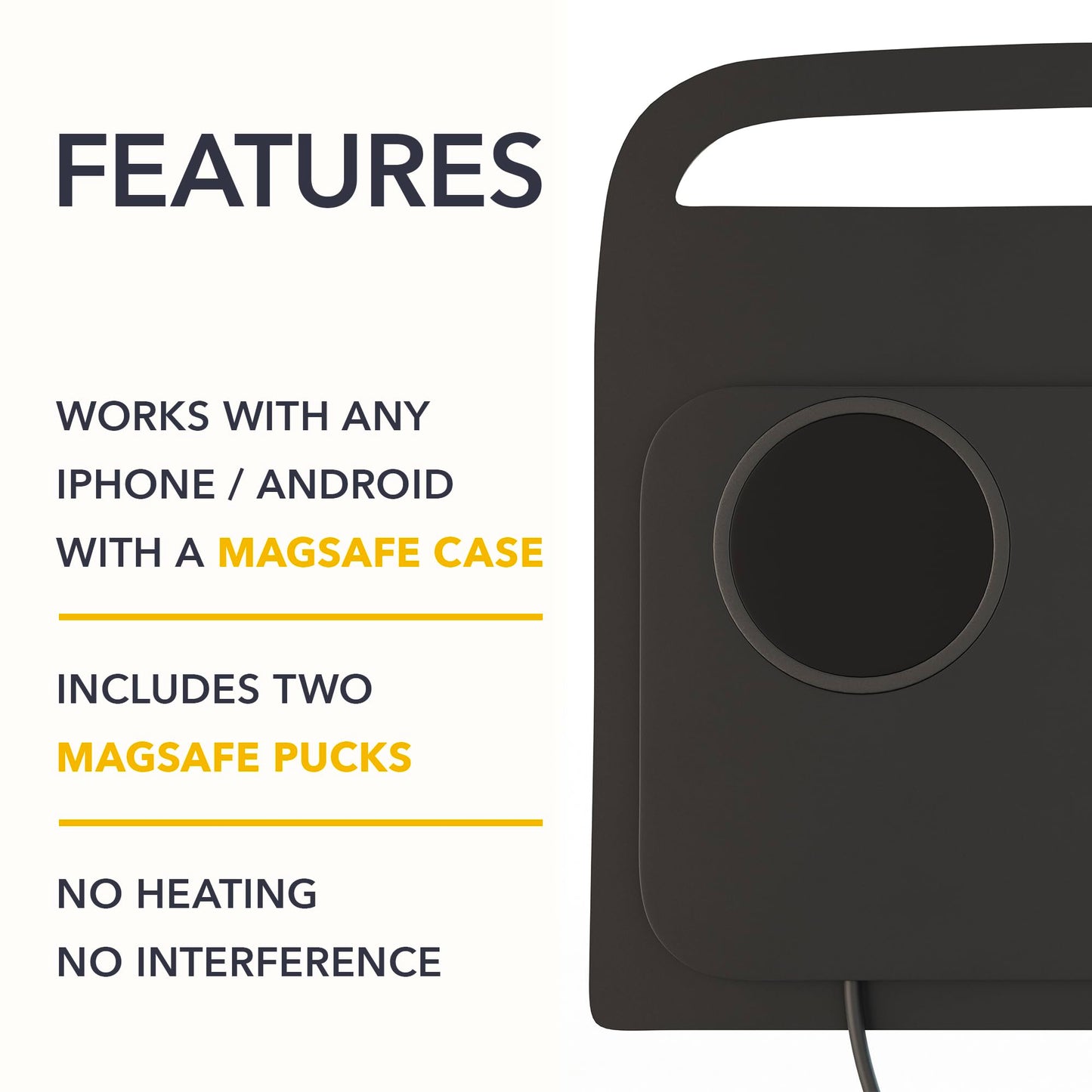 TWRAPS Dual Wireless Phone Charger for Rivian R1S & R1T, Magnetic Charging Pad, Compatible with MagSafe Cases & iPhone 17 Pro Max, 2021-2026 Center Console Mount Dock Accessories (Dark Ashwood Skin)