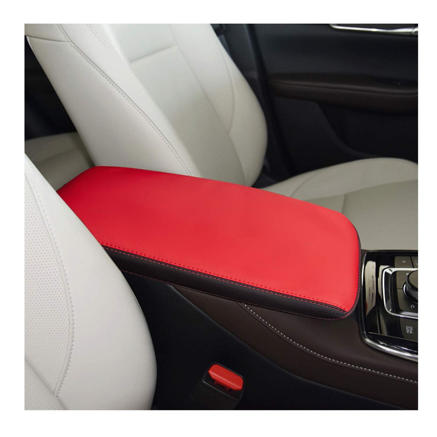 YEE PIN R1T Armrest Cover for Rivian R1T R1S Center Console Armrest Cover, for Rivian Center Cover with Side Pockets, for Rivian Armrest Cover for Rivian Arm Protector R1T R1S Accessories 2022-2025