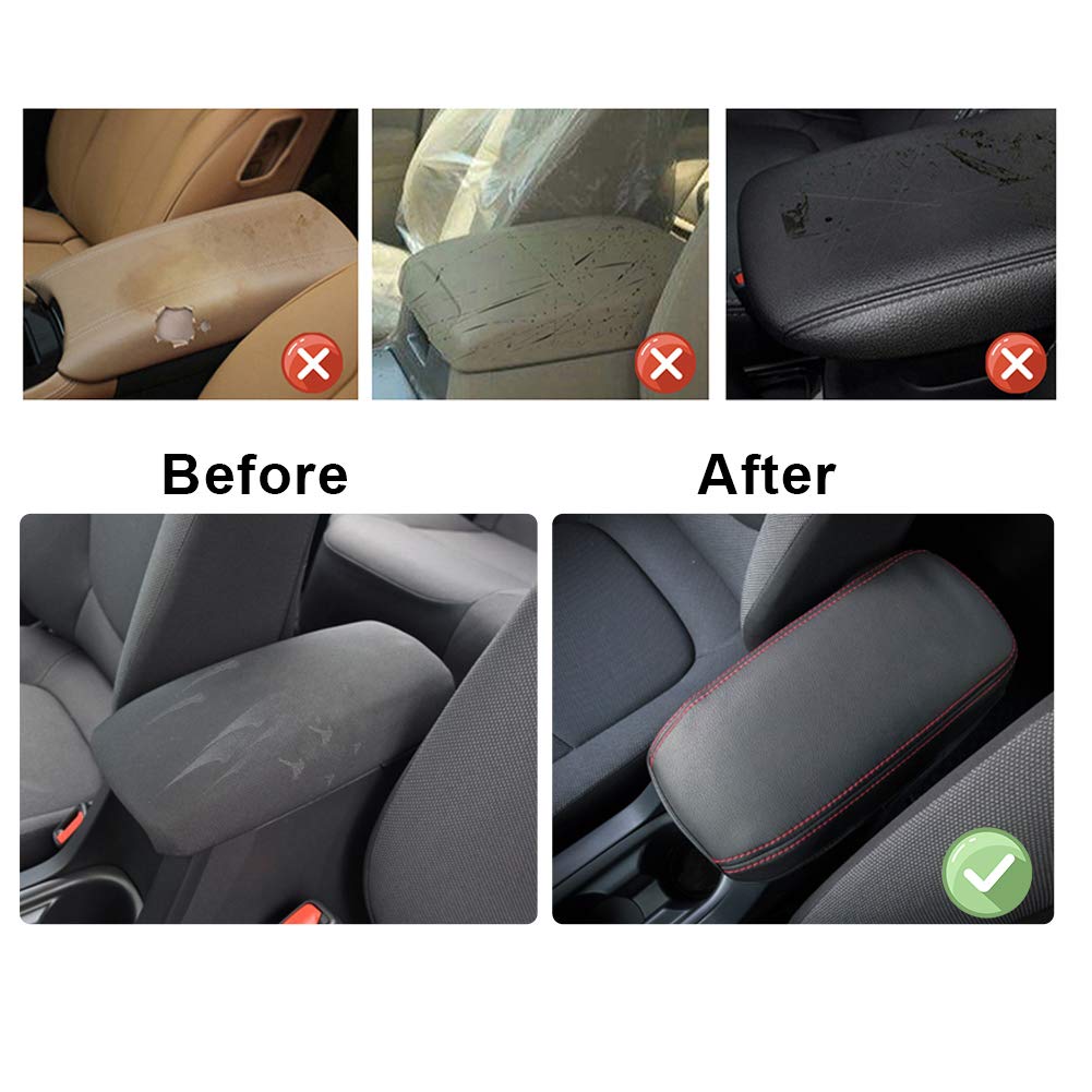 YEE PIN R1T Armrest Cover for Rivian R1T R1S Center Console Armrest Cover, for Rivian Center Cover with Side Pockets, for Rivian Armrest Cover for Rivian Arm Protector R1T R1S Accessories 2022-2025