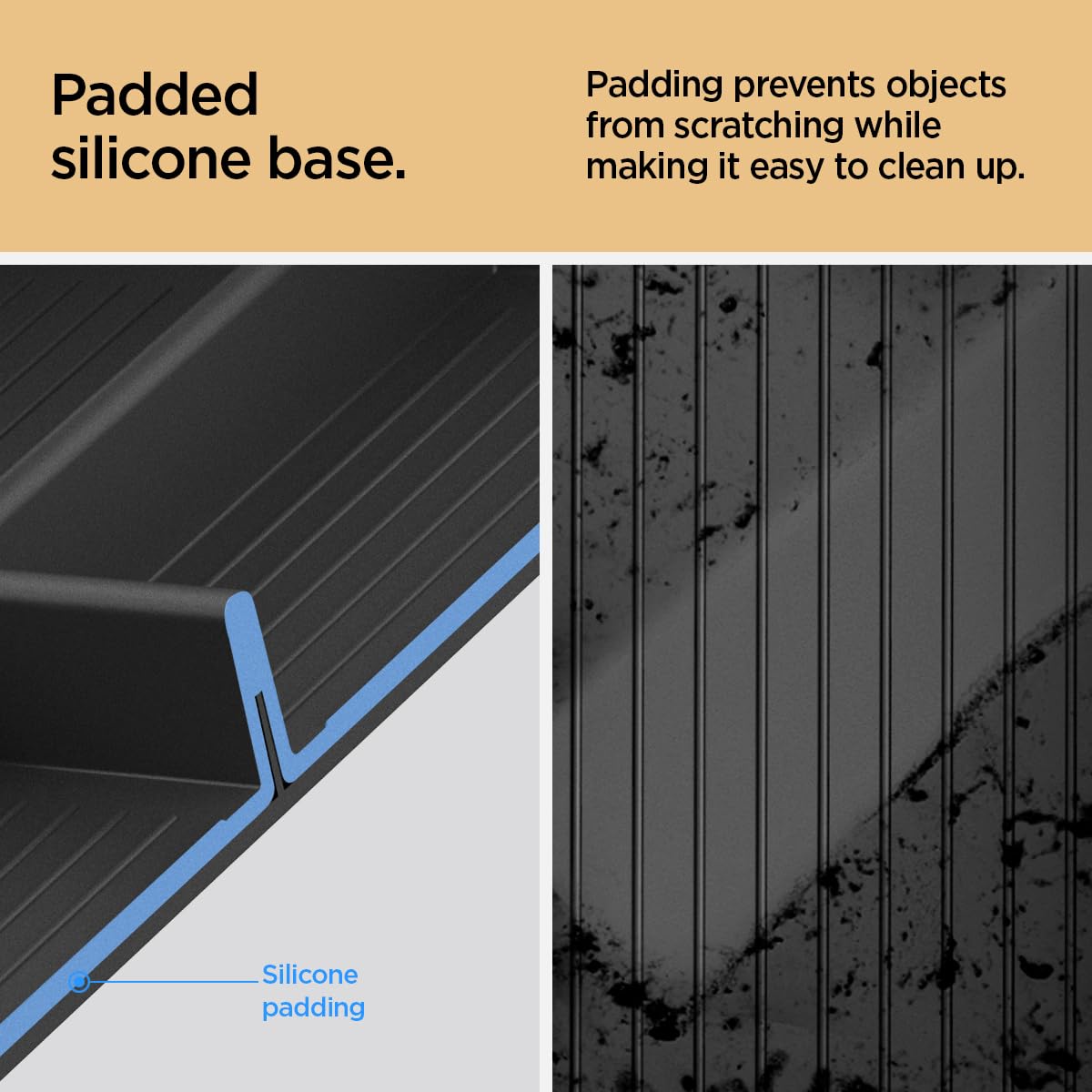 Spigen Console Organizer Tray (Carbon Edition) Designed for Rivian R1T and R1S 2025 2024 2023 2022