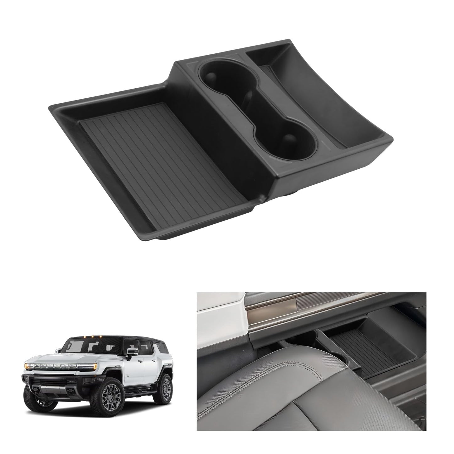 LUWU for 2022-2026 Rivian R1T/R1S Center Console Organizer Rivian Armrest Storage Armrest Organizer Insert Tray Rivian R1T/R1S Lower Console Organizer Storage Tray 2025 2026 Rivian R1T/R1S Accessories