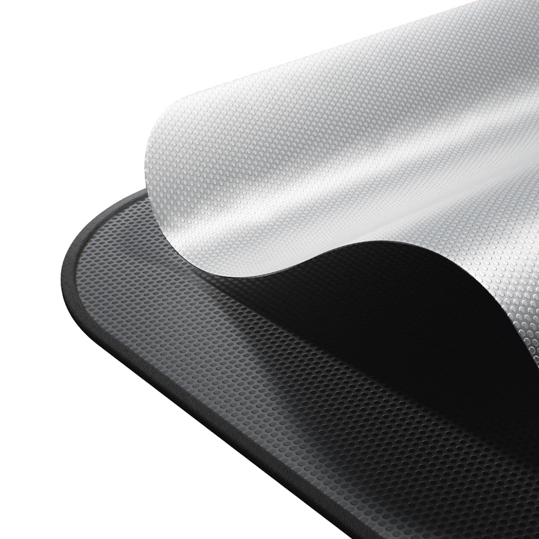 VION R1T Roof Sunshade - Precision Fit, No Sagging, Two Pieces Design, Full Blackout (for Rivian R1T)