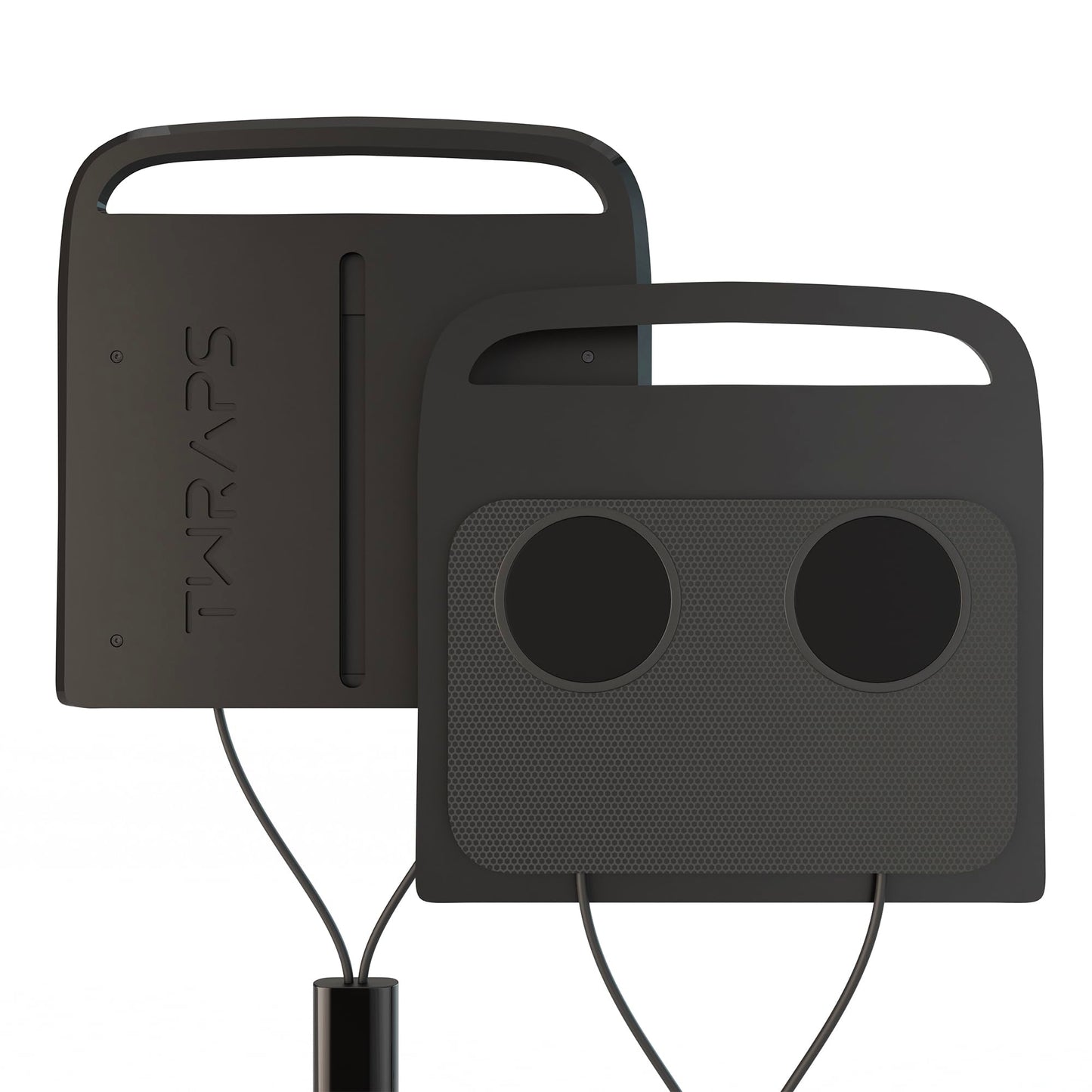 TWRAPS Dual Wireless Phone Charger for Rivian R1S & R1T, Magnetic Charging Pad, Compatible with MagSafe Cases & iPhone 17 Pro Max, 2021-2026 Center Console Mount Dock Accessories (Dark Ashwood Skin)