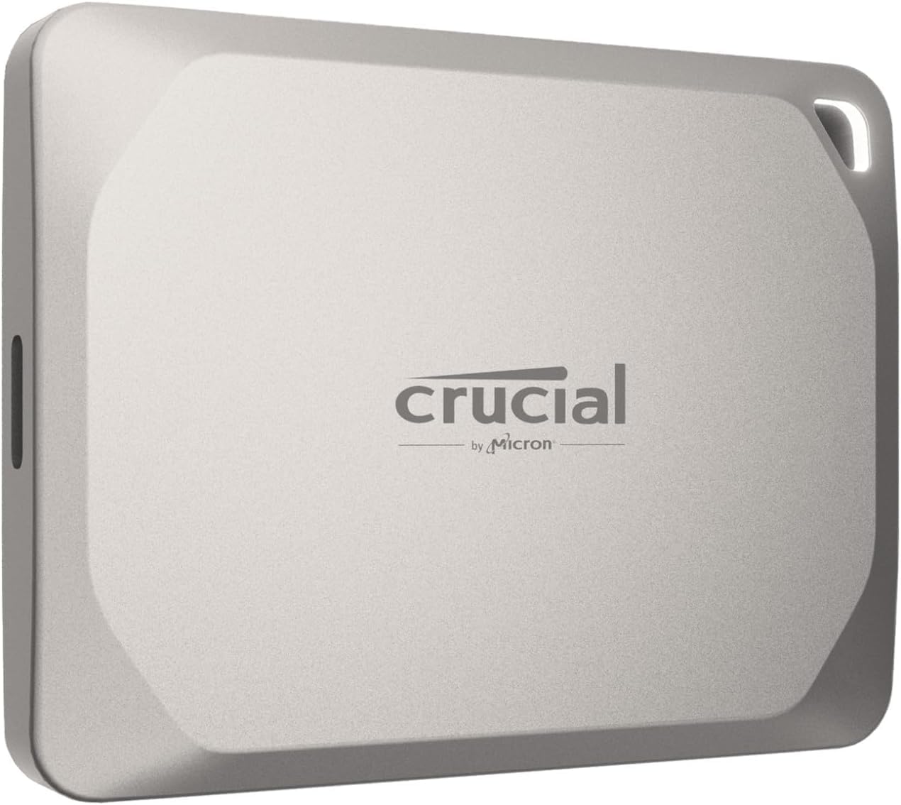 Crucial X9 Pro 1TB Portable SSD, Up to 1050MB/s Read & Write, 3.2 USB-C, External Solid State Drive, Durable Storage for PC & Mac, for Content Creators & Videogaphers, Silver - ‎CT1000X9PROSSD902