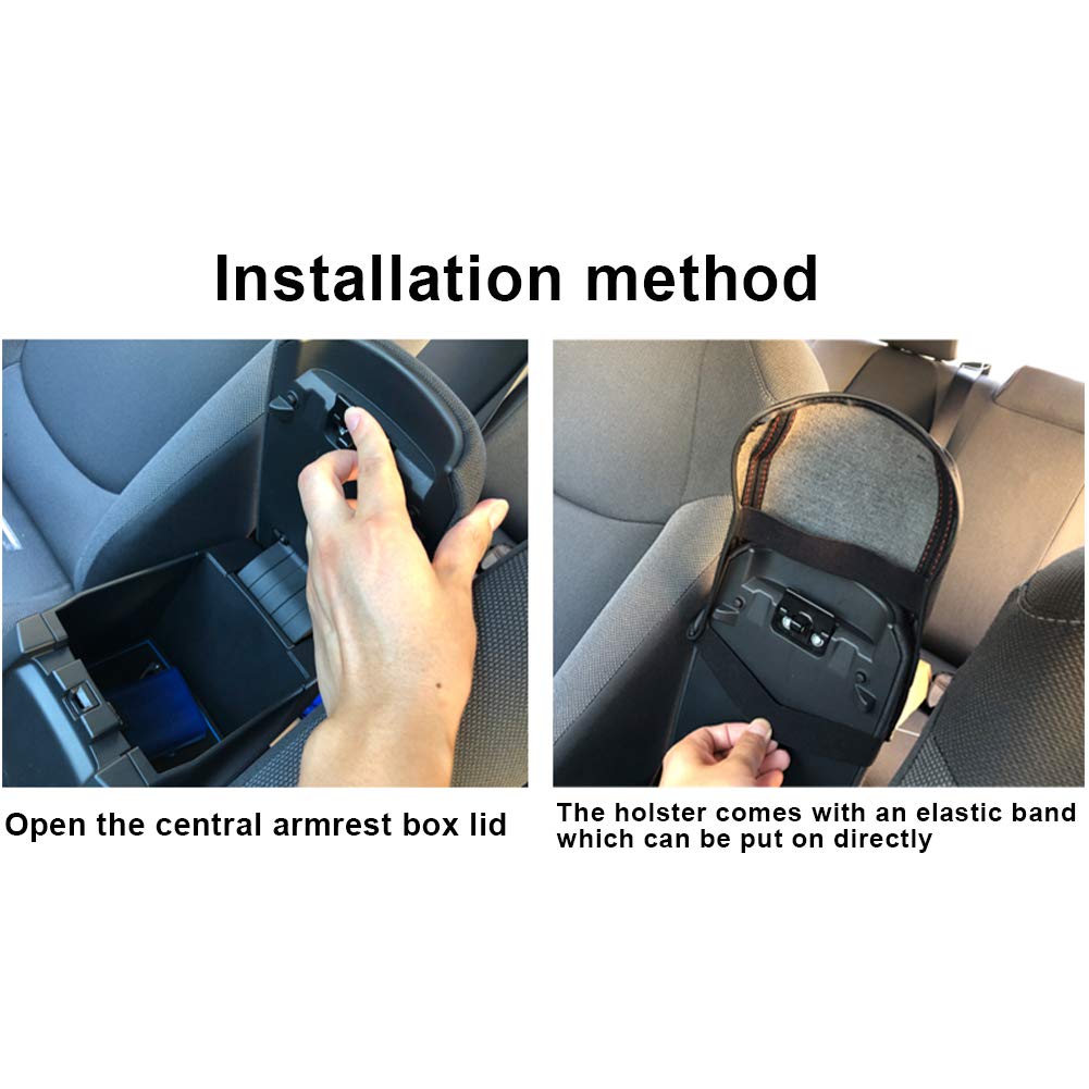 YEE PIN R1T Armrest Cover for Rivian R1T R1S Center Console Armrest Cover, for Rivian Center Cover with Side Pockets, for Rivian Armrest Cover for Rivian Arm Protector R1T R1S Accessories 2022-2025