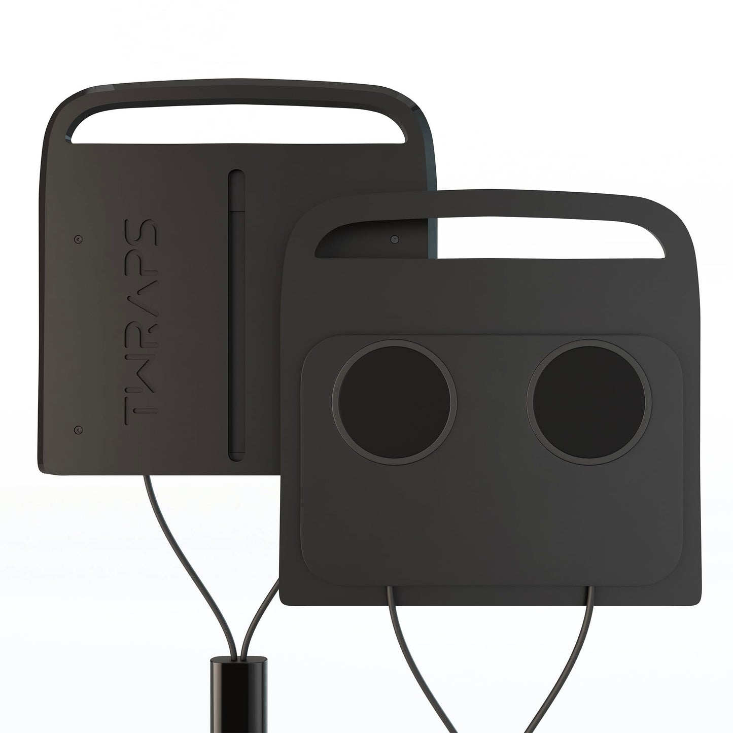 TWRAPS Dual Wireless Phone Charger for Rivian R1S & R1T, Magnetic Charging Pad, Compatible with MagSafe Cases & iPhone 17 Pro Max, 2021-2026 Center Console Mount Dock Accessories (Dark Ashwood Skin)