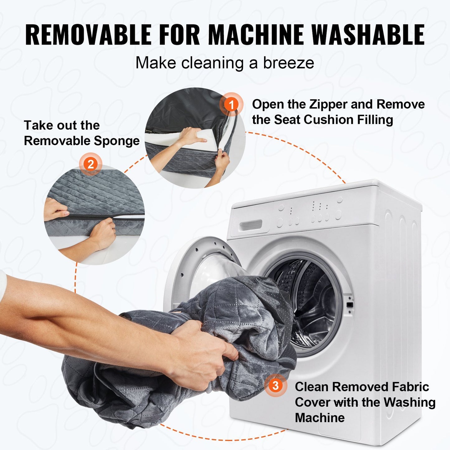 Pet Car Seat With Storage Pocket and Clip-On Safety Leash (up to 55 lbs)