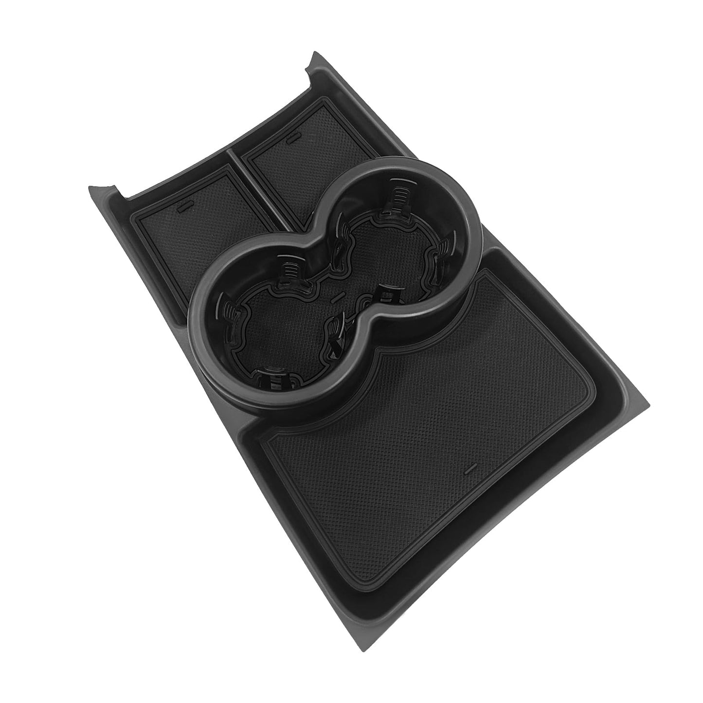 BestEvMod Gen 2 Lower Center Console Organizer Tray Compatible with Rivian R1T R1S 2026 2025 Gen 2 Fit 32oz Bottle Interior Accessories ABS Material with PVC Trim Floor Console Storage (Yellow)