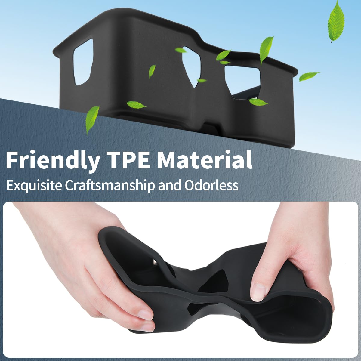 Rear Seat Armrest Cup Holder Insert Compatible with 2022-2025 Rivian R1S R1T Accessories