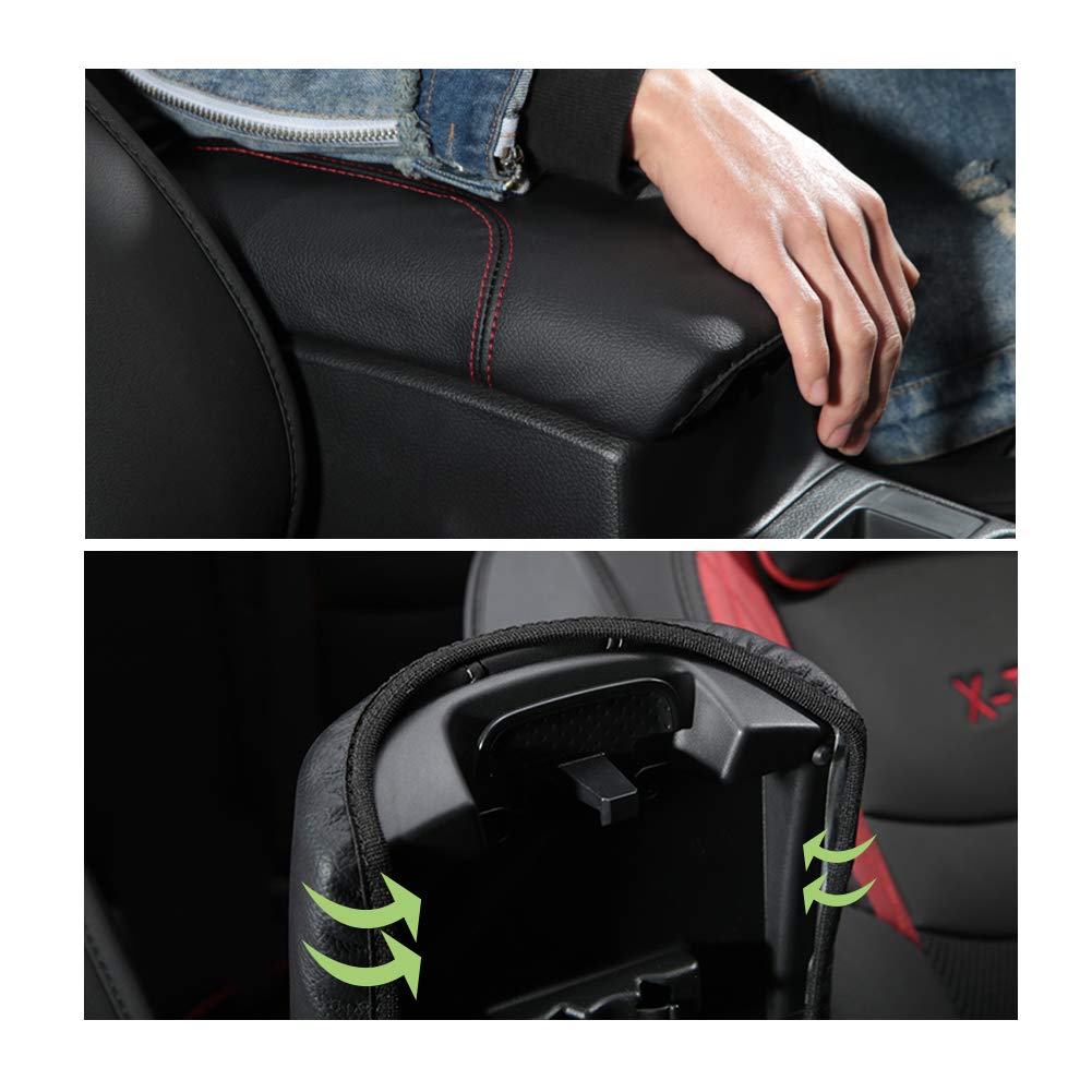 YEE PIN R1T Armrest Cover for Rivian R1T R1S Center Console Armrest Cover, for Rivian Center Cover with Side Pockets, for Rivian Armrest Cover for Rivian Arm Protector R1T R1S Accessories 2022-2025