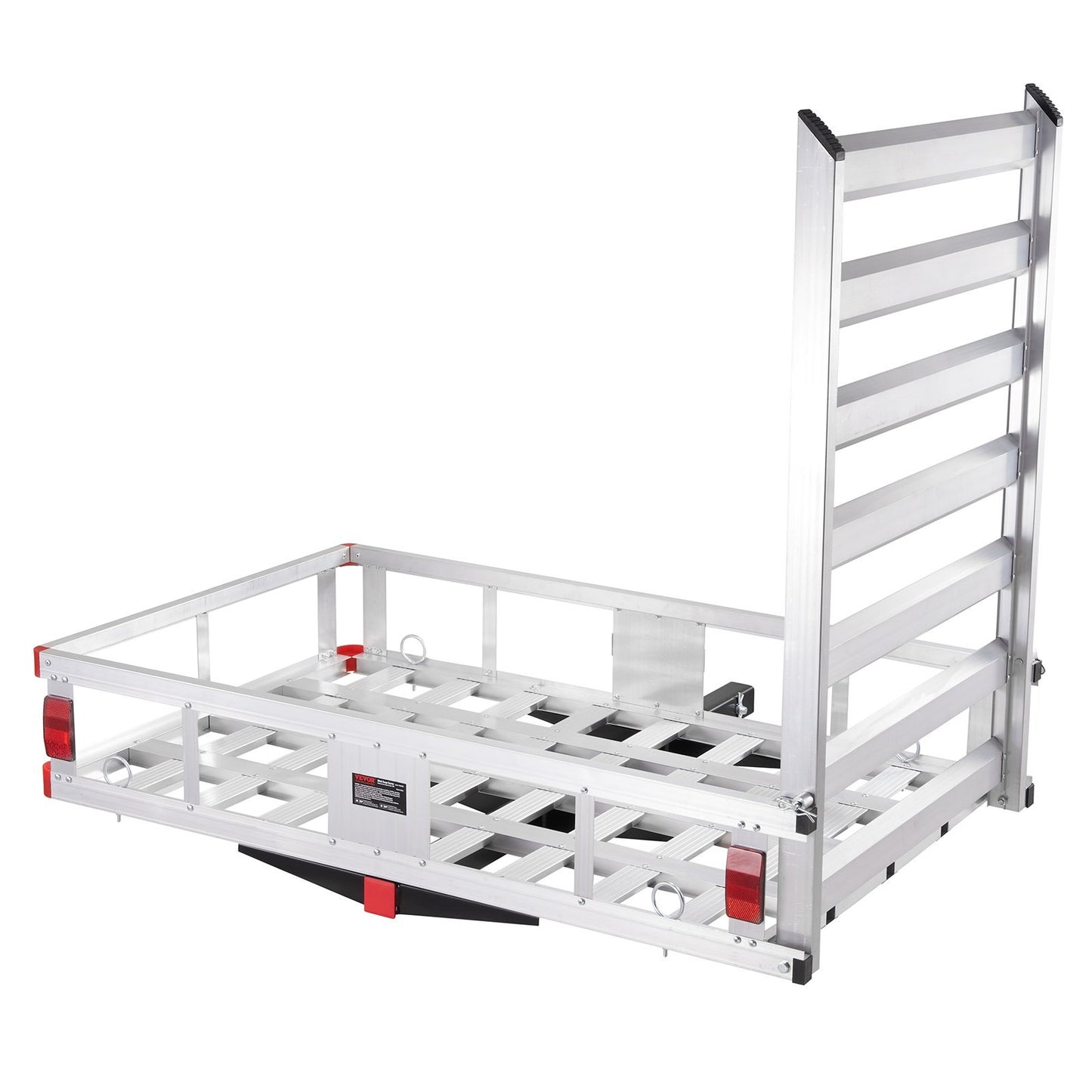 Trailer Hitch Cargo Basket, 500 lbs Capacity - Aluminum