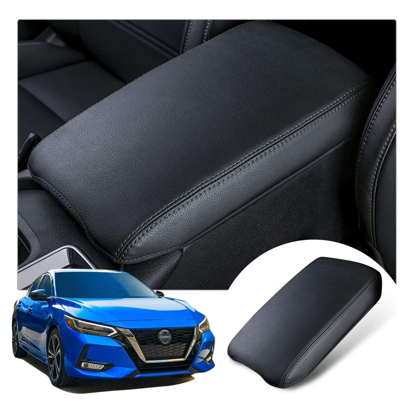 YEE PIN R1T Armrest Cover for Rivian R1T R1S Center Console Armrest Cover, for Rivian Center Cover with Side Pockets, for Rivian Armrest Cover for Rivian Arm Protector R1T R1S Accessories 2022-2025