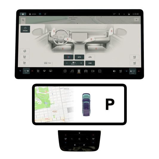 TWRAPS Screen Protectors for Rivian R1S & R1T, 3-Piece Set Matte Anti Fingerprint, 9H Tough GPS Navigation Touch Display Protection Cover, Accessories for Rivian R1 Gen1 & Gen2 2021-2026