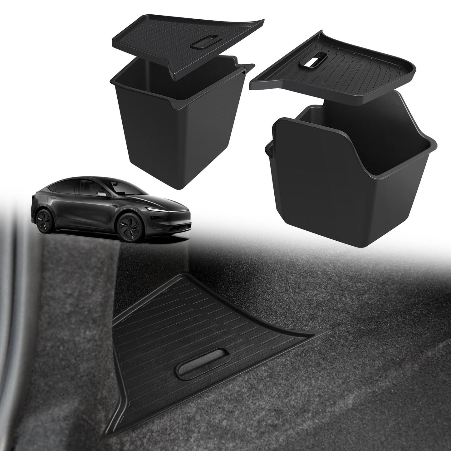 BestEvMod Compatible with Rivian R1T R1S Frunk Insulated Cooler Bag Waterproof Front Trunk Lower Deck Organizer Premium Leakproof Heavy Duty Bags with 3 Adjustable compartments 2022-2024 Accessories