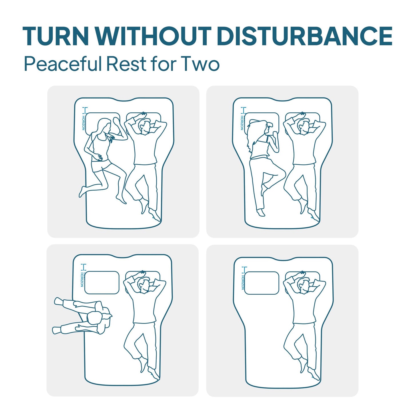 LOSTHORIZON Camping Air Mattress with Foam for Rivian R1S, Self Inflating Sleeping Pad with Air Pump, 4.5" Thick, R-Value 13