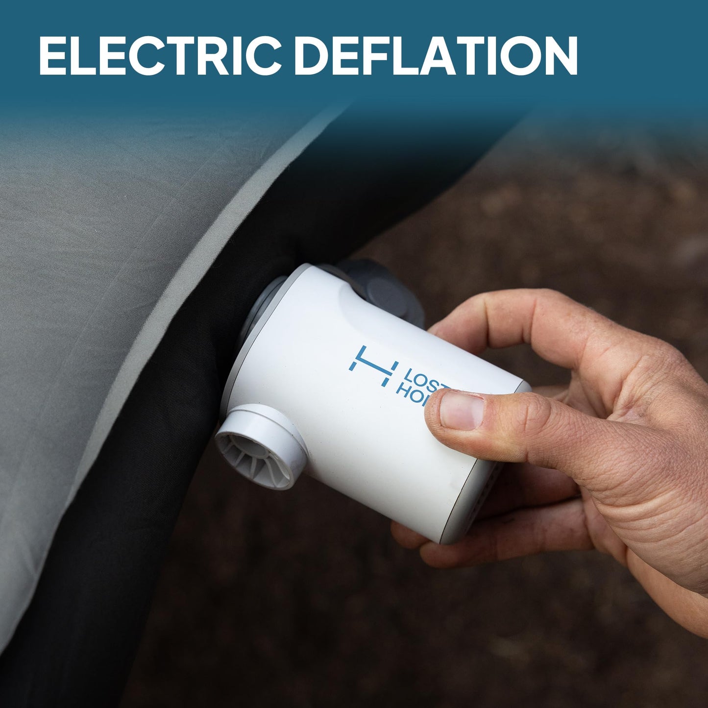 LOSTHORIZON Camping Air Mattress with Foam for Rivian R1S, Self Inflating Sleeping Pad with Air Pump, 4.5" Thick, R-Value 13