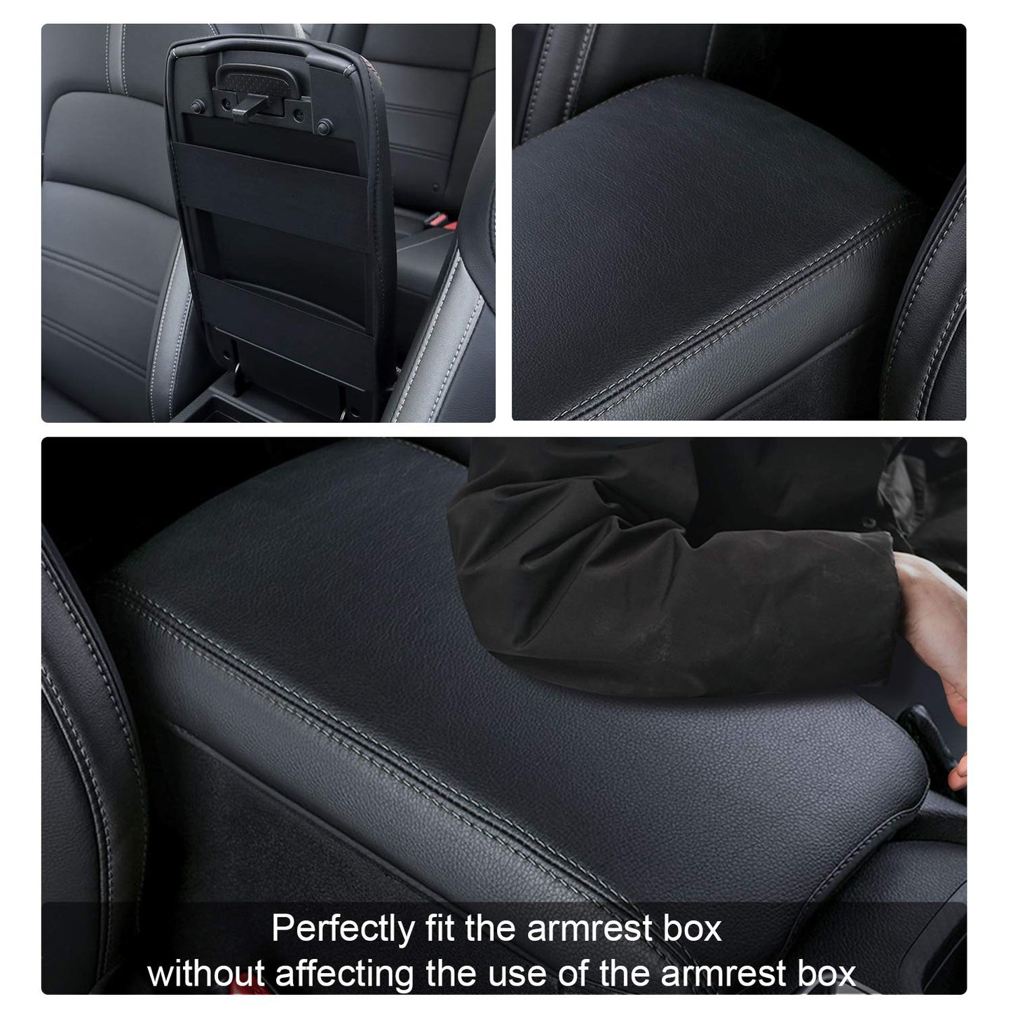 YEE PIN R1T Armrest Cover for Rivian R1T R1S Center Console Armrest Cover, for Rivian Center Cover with Side Pockets, for Rivian Armrest Cover for Rivian Arm Protector R1T R1S Accessories 2022-2025