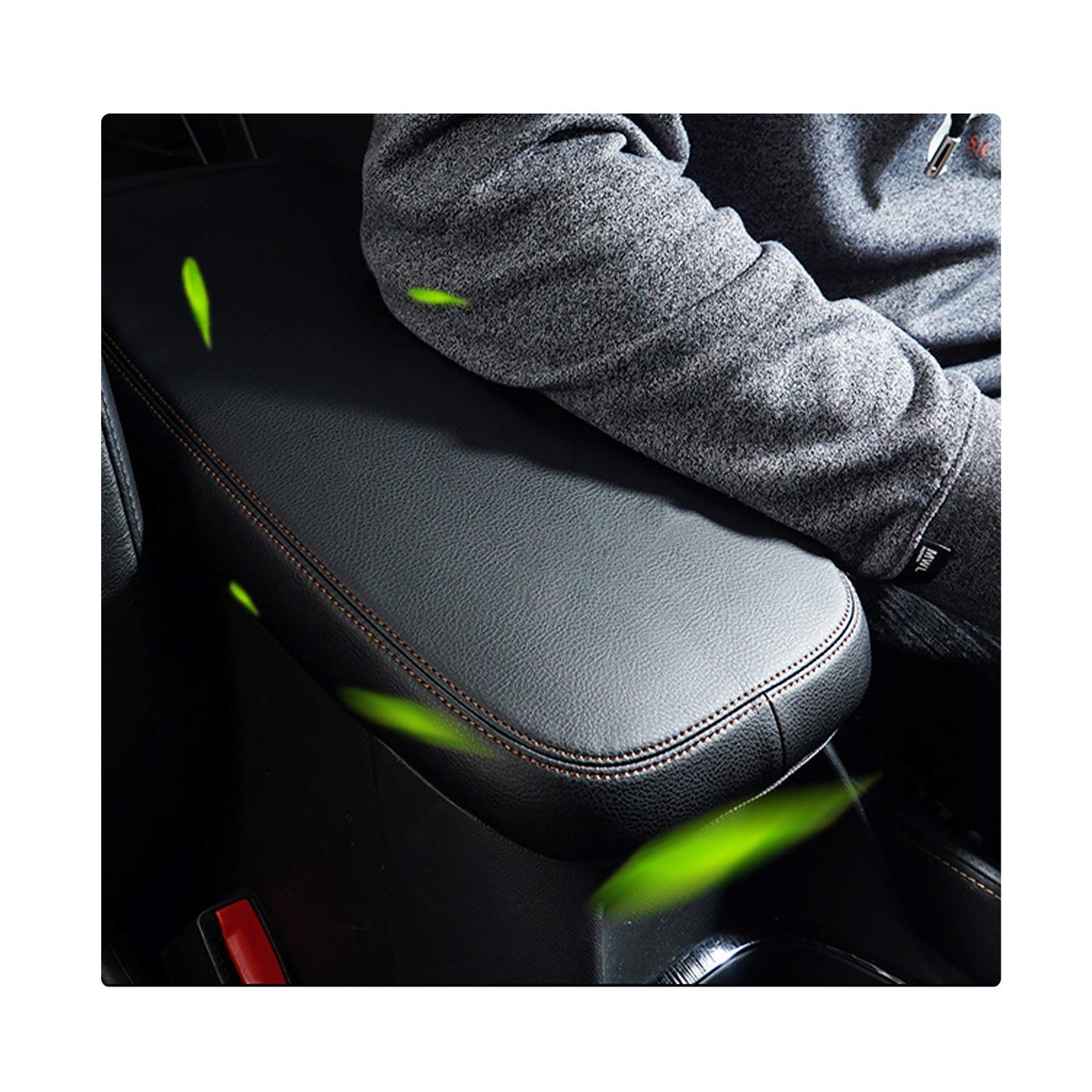 YEE PIN R1T Armrest Cover for Rivian R1T R1S Center Console Armrest Cover, for Rivian Center Cover with Side Pockets, for Rivian Armrest Cover for Rivian Arm Protector R1T R1S Accessories 2022-2025