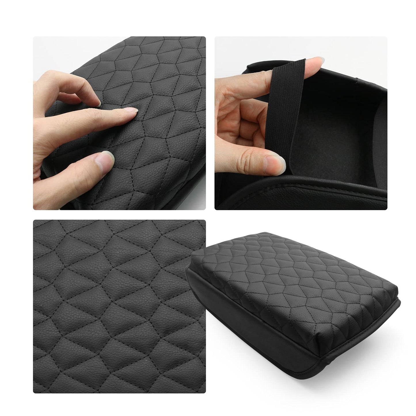 YEE PIN R1T Armrest Cover for Rivian R1T R1S Center Console Armrest Cover, for Rivian Center Cover with Side Pockets, for Rivian Armrest Cover for Rivian Arm Protector R1T R1S Accessories 2022-2025