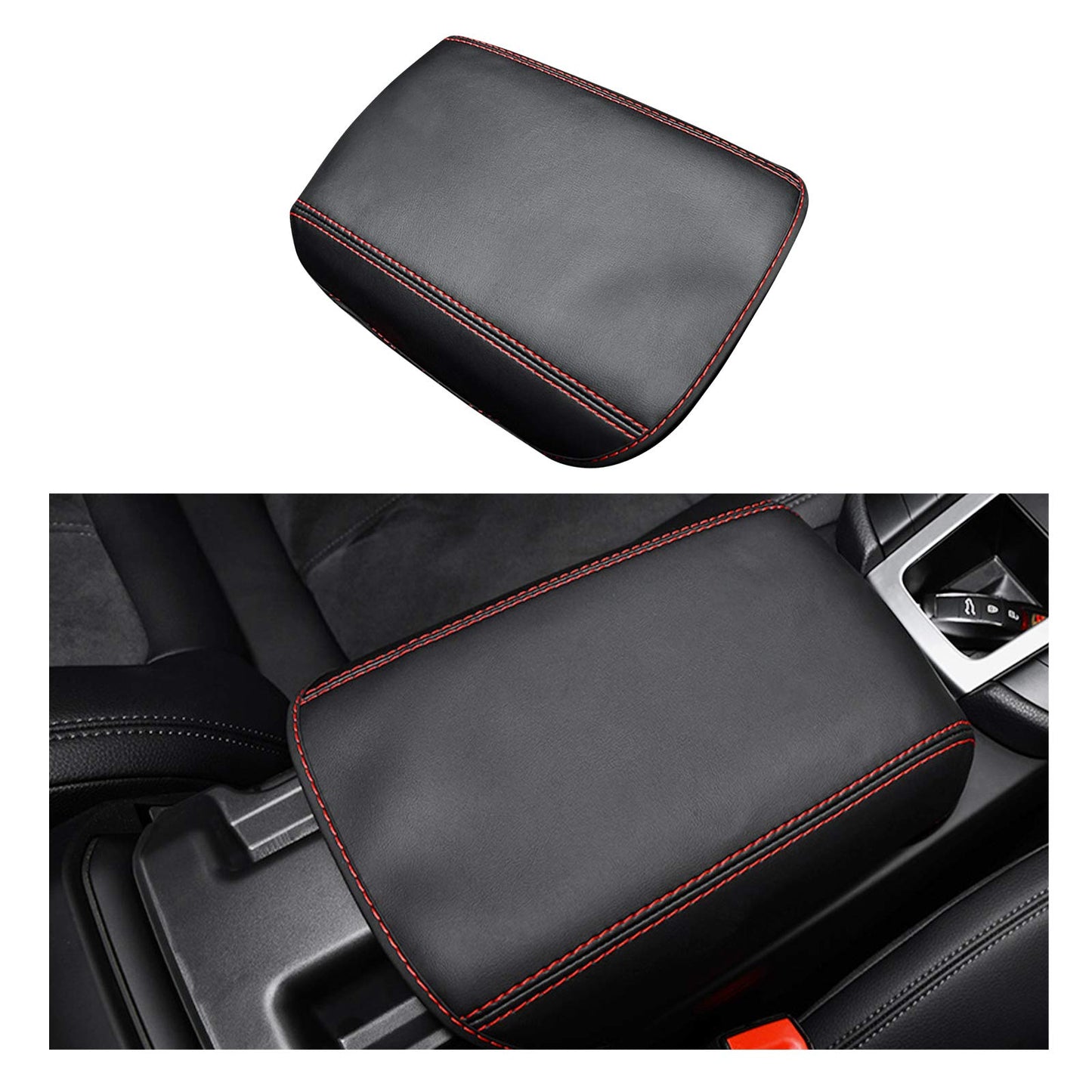 YEE PIN R1T Armrest Cover for Rivian R1T R1S Center Console Armrest Cover, for Rivian Center Cover with Side Pockets, for Rivian Armrest Cover for Rivian Arm Protector R1T R1S Accessories 2022-2025
