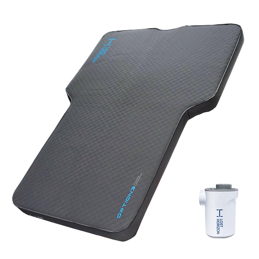 LOSTHORIZON Camping Air Mattress with Foam for Rivian R1S, Self Inflating Sleeping Pad with Air Pump, 4.5" Thick, R-Value 13
