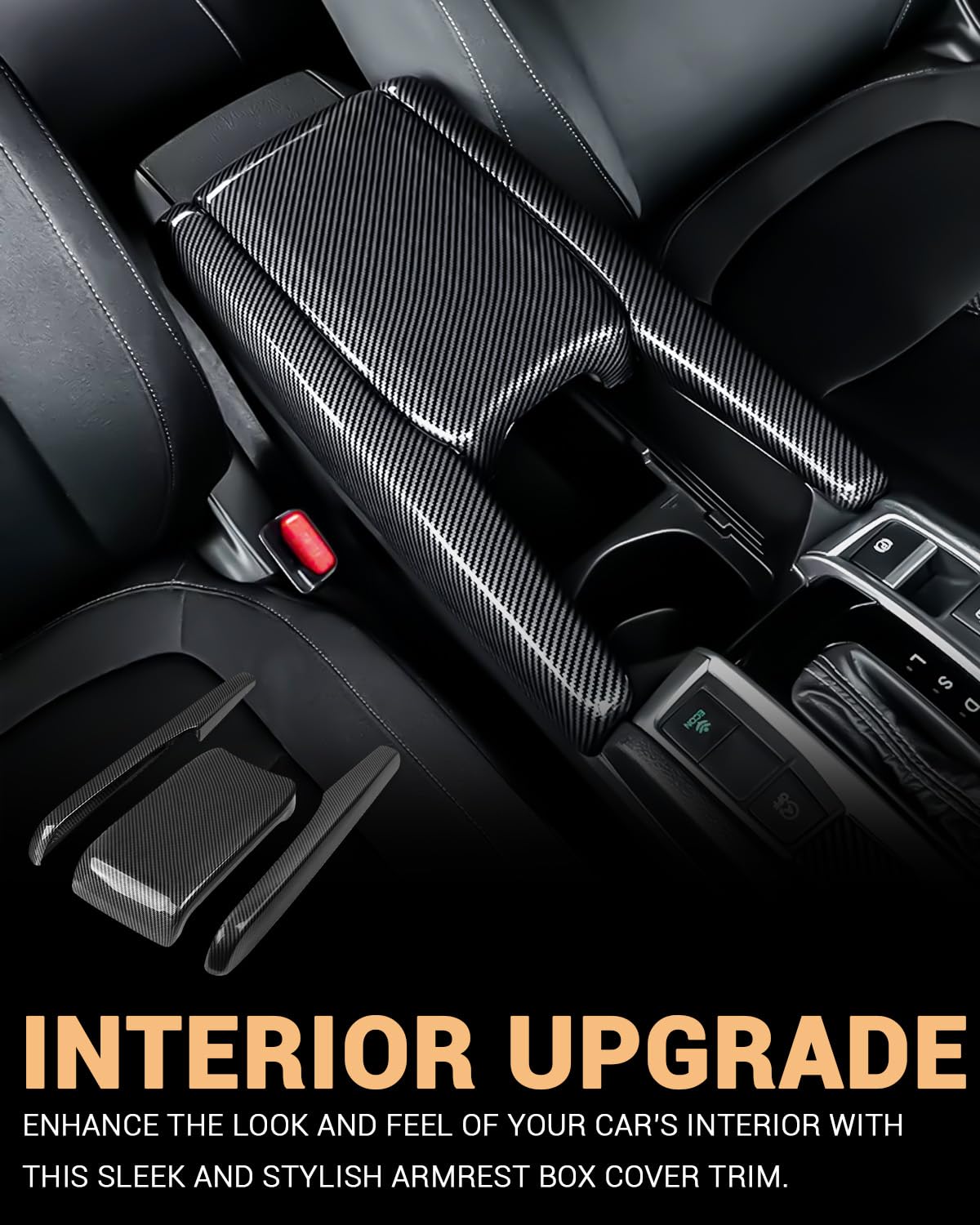 YEE PIN R1T Armrest Cover for Rivian R1T R1S Center Console Armrest Cover, for Rivian Center Cover with Side Pockets, for Rivian Armrest Cover for Rivian Arm Protector R1T R1S Accessories 2022-2025