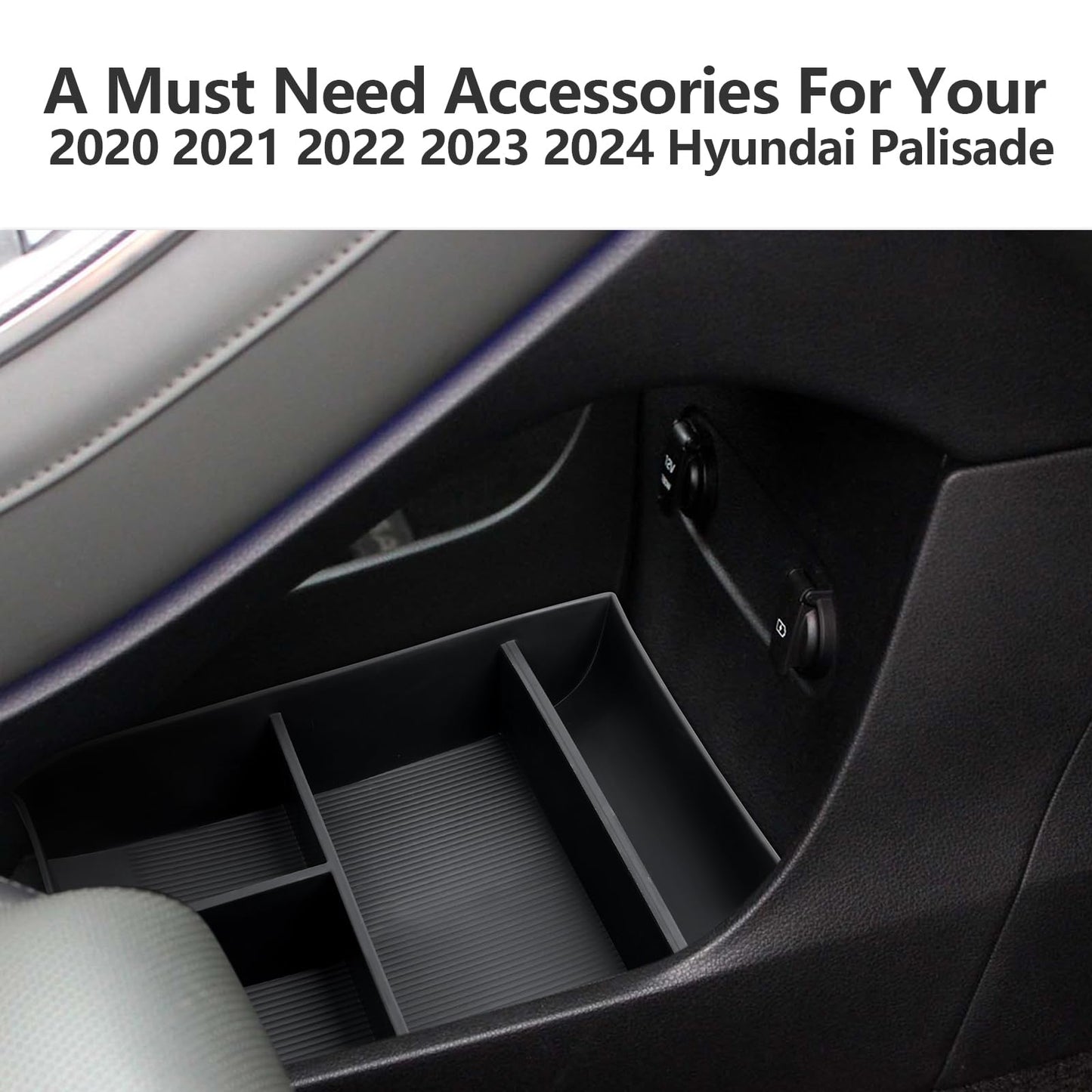 LUWU for 2022-2026 Rivian R1T/R1S Center Console Organizer Rivian Armrest Storage Armrest Organizer Insert Tray Rivian R1T/R1S Lower Console Organizer Storage Tray 2025 2026 Rivian R1T/R1S Accessories