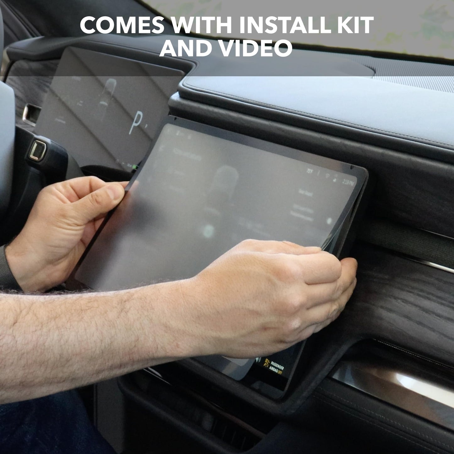 TWRAPS Screen Protectors for Rivian R1S & R1T, 3-Piece Set Matte Anti Fingerprint, 9H Tough GPS Navigation Touch Display Protection Cover, Accessories for Rivian R1 Gen1 & Gen2 2021-2026