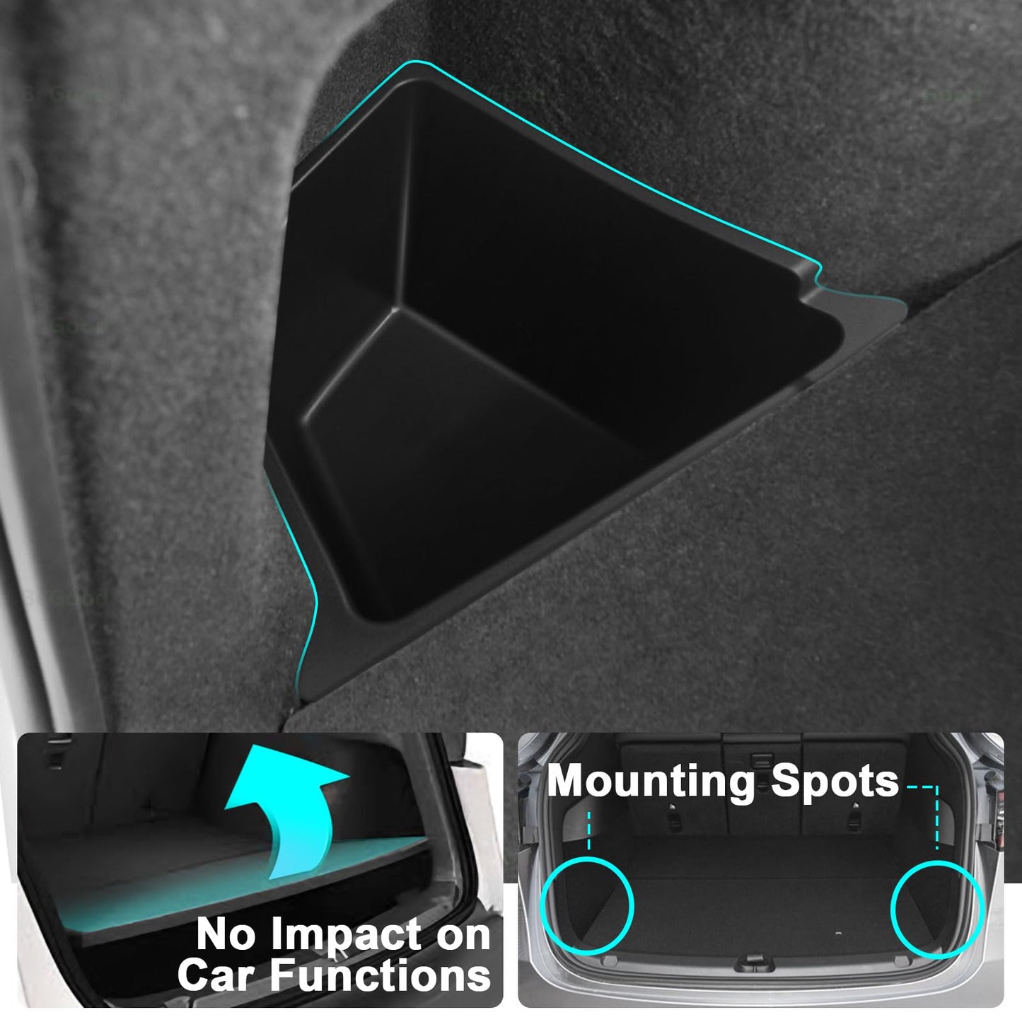 BestEvMod Compatible with Rivian R1T R1S Frunk Insulated Cooler Bag Waterproof Front Trunk Lower Deck Organizer Premium Leakproof Heavy Duty Bags with 3 Adjustable compartments 2022-2024 Accessories