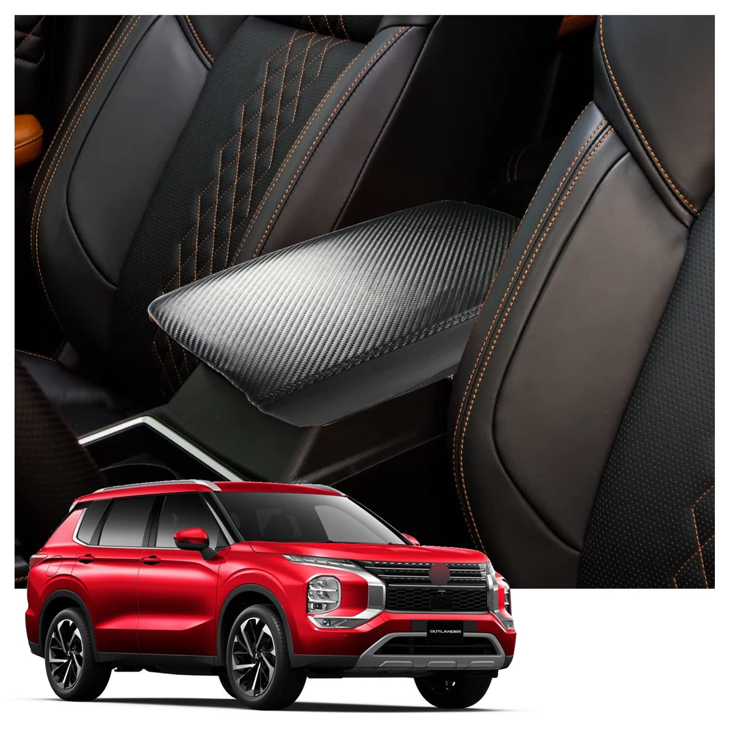 YEE PIN R1T Armrest Cover for Rivian R1T R1S Center Console Armrest Cover, for Rivian Center Cover with Side Pockets, for Rivian Armrest Cover for Rivian Arm Protector R1T R1S Accessories 2022-2025