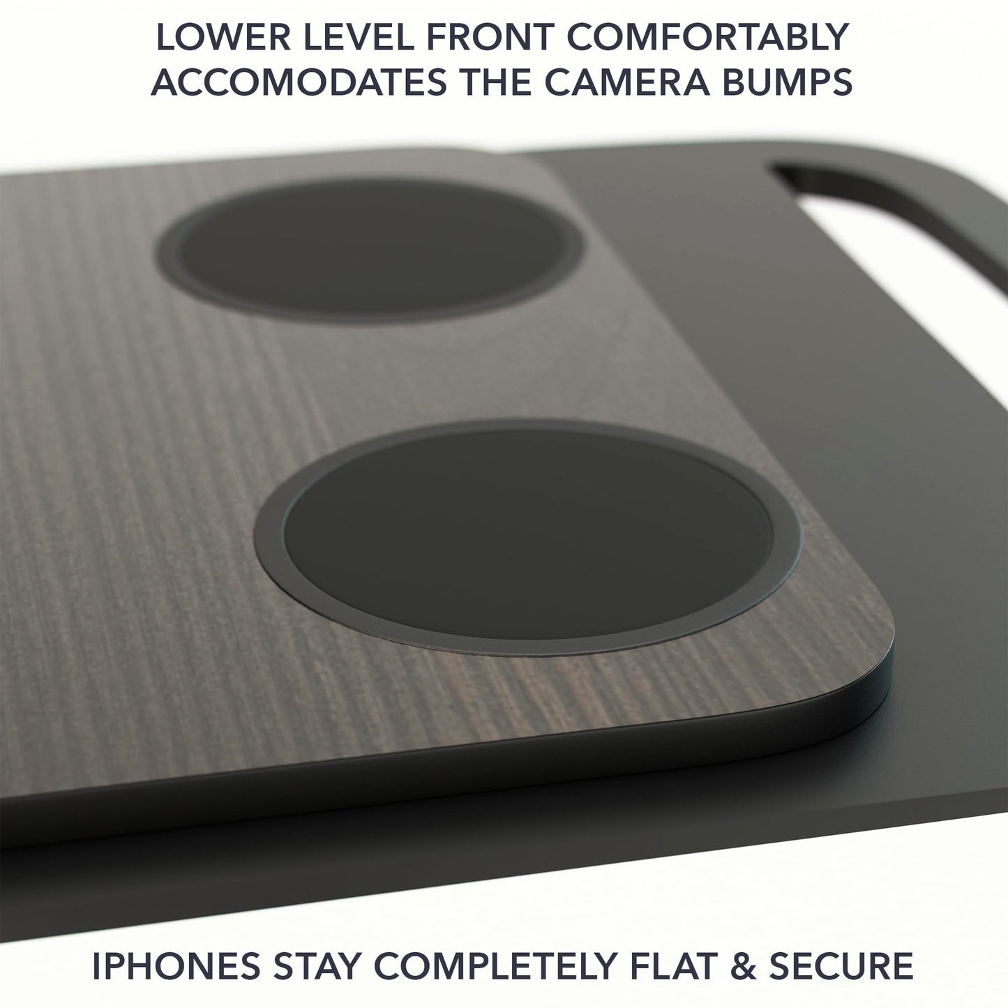 TWRAPS Dual Wireless Phone Charger for Rivian R1S & R1T, Magnetic Charging Pad, Compatible with MagSafe Cases & iPhone 17 Pro Max, 2021-2026 Center Console Mount Dock Accessories (Dark Ashwood Skin)