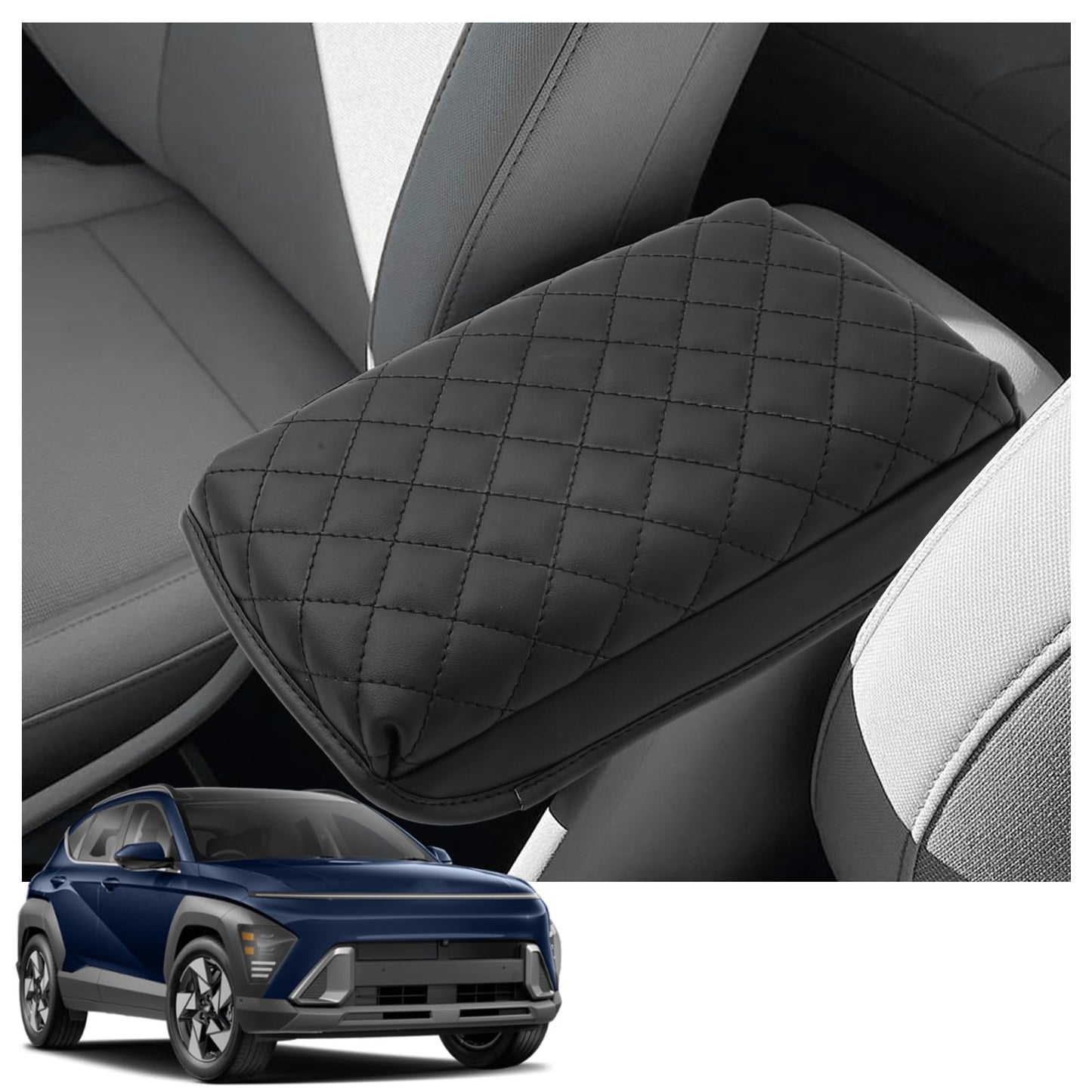 YEE PIN R1T Armrest Cover for Rivian R1T R1S Center Console Armrest Cover, for Rivian Center Cover with Side Pockets, for Rivian Armrest Cover for Rivian Arm Protector R1T R1S Accessories 2022-2025