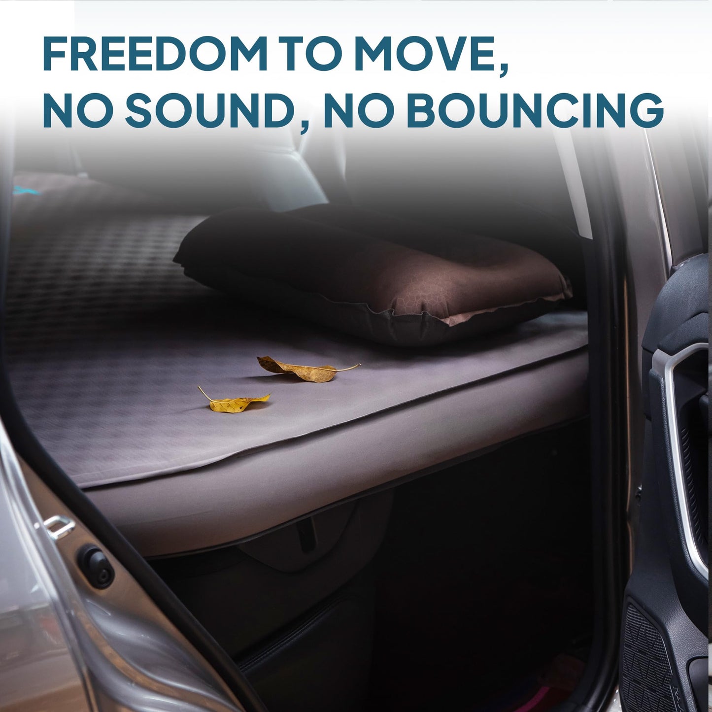 LOSTHORIZON Camping Air Mattress with Foam for Rivian R1S, Self Inflating Sleeping Pad with Air Pump, 4.5" Thick, R-Value 13