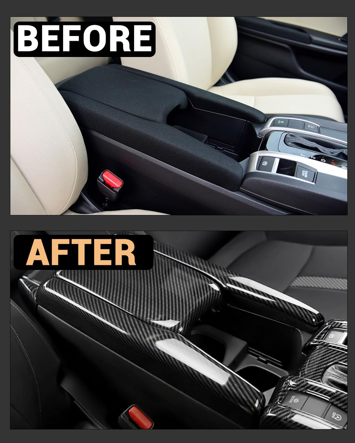 YEE PIN R1T Armrest Cover for Rivian R1T R1S Center Console Armrest Cover, for Rivian Center Cover with Side Pockets, for Rivian Armrest Cover for Rivian Arm Protector R1T R1S Accessories 2022-2025