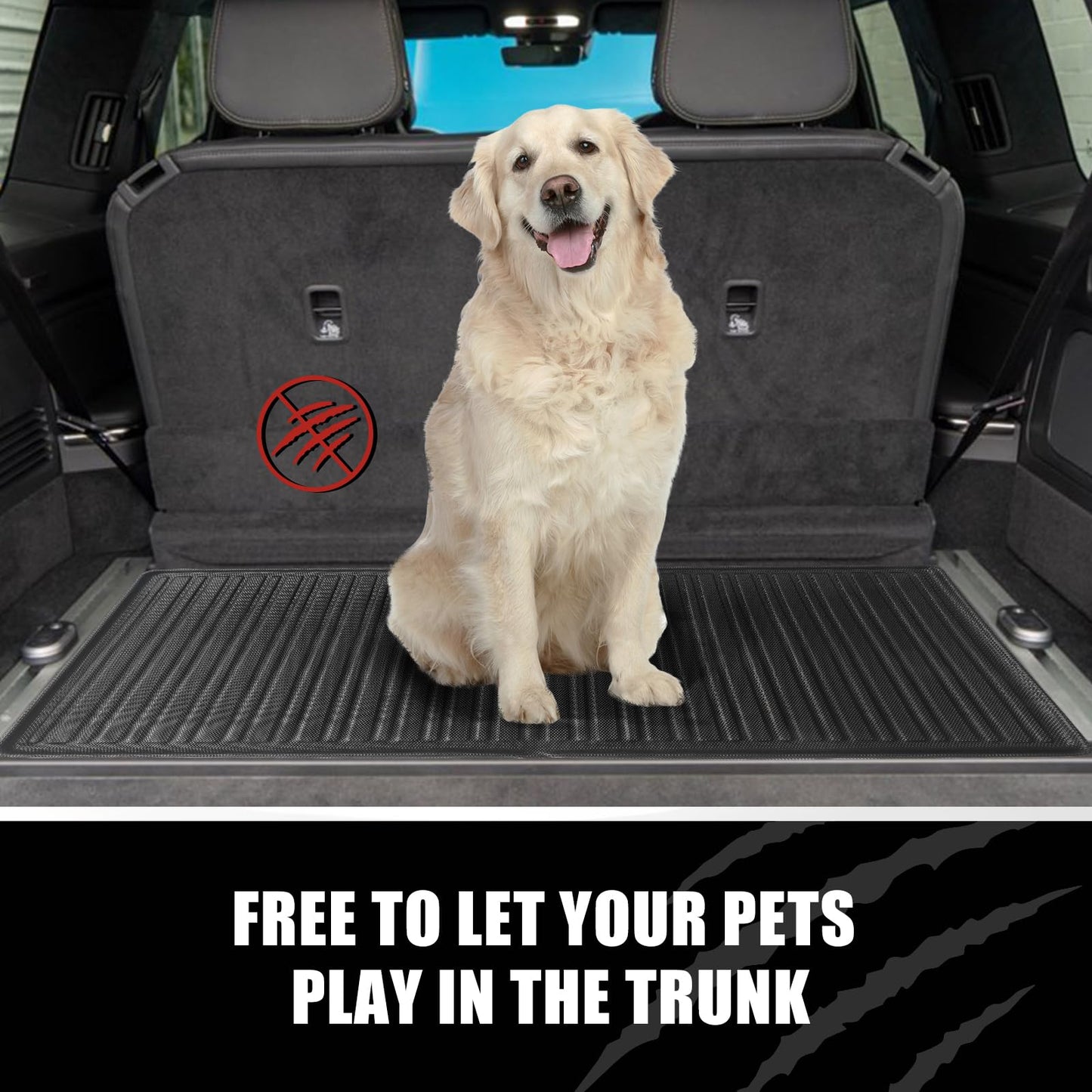 BestEvMod for Rivian R1S All Weather Trunk Mat Protection Accessories, 3D Cargo Liner TPE Material Compatible with Rivian R1S 2022-2025 2026 Interior Accessories