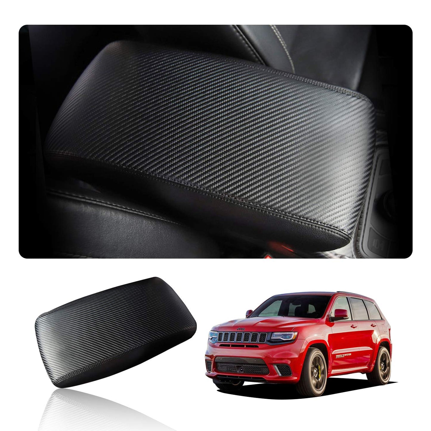 YEE PIN R1T Armrest Cover for Rivian R1T R1S Center Console Armrest Cover, for Rivian Center Cover with Side Pockets, for Rivian Armrest Cover for Rivian Arm Protector R1T R1S Accessories 2022-2025