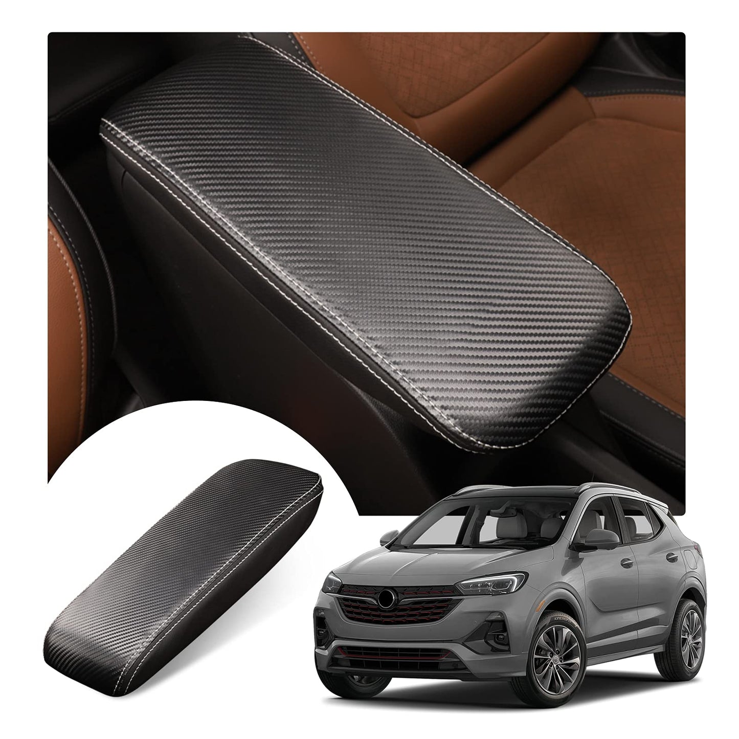 YEE PIN R1T Armrest Cover for Rivian R1T R1S Center Console Armrest Cover, for Rivian Center Cover with Side Pockets, for Rivian Armrest Cover for Rivian Arm Protector R1T R1S Accessories 2022-2025