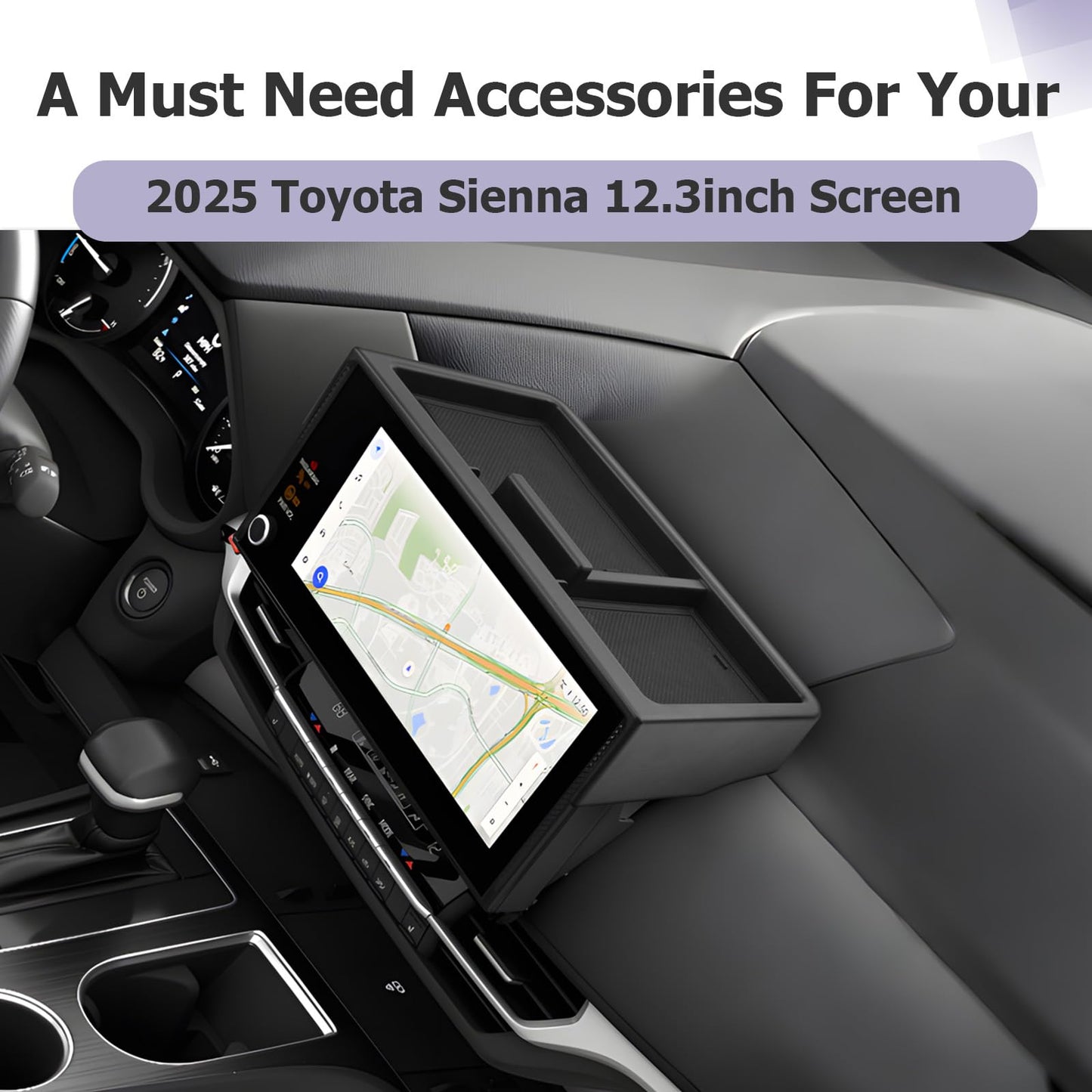 LUWU for 2022-2026 Rivian R1T/R1S Center Console Organizer Rivian Armrest Storage Armrest Organizer Insert Tray Rivian R1T/R1S Lower Console Organizer Storage Tray 2025 2026 Rivian R1T/R1S Accessories