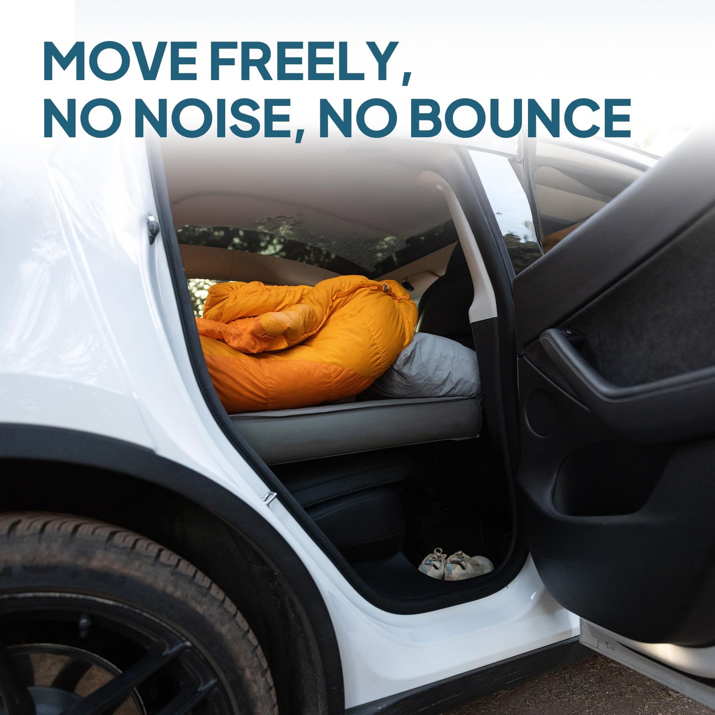 LOSTHORIZON Camping Air Mattress with Foam for Rivian R1S, Self Inflating Sleeping Pad with Air Pump, 4.5" Thick, R-Value 13