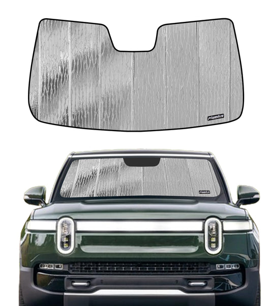 Windshield Sunshade for Rivian R1S/R1T 2022-2024, Custom Front Window Shade - Safeguard
