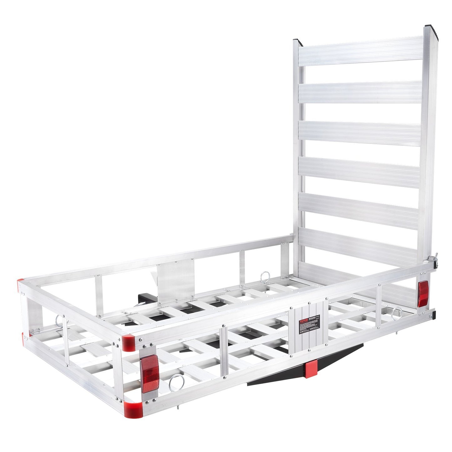 Trailer Hitch Cargo Basket, 500 lbs Capacity - Aluminum