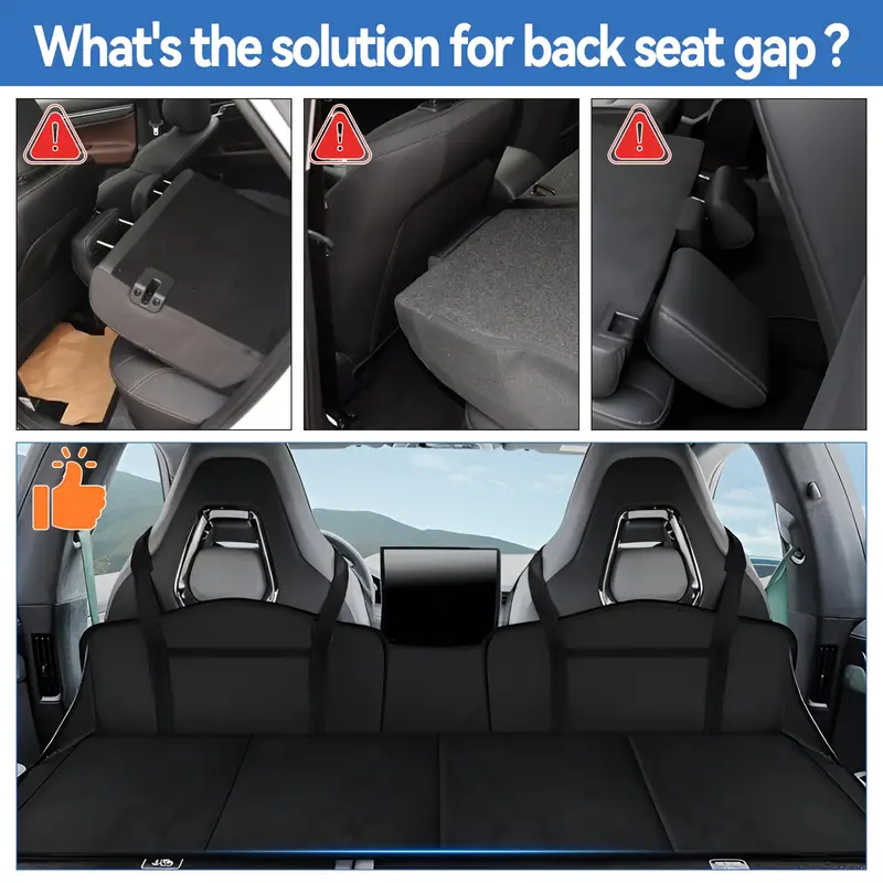 Car Back Seat Sleep Extender Gap Filler for SUV